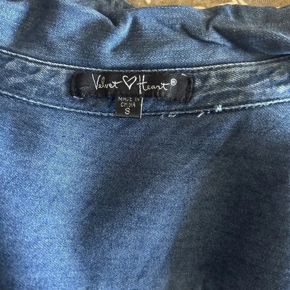 Velvet Heart Blue Denim Midi Dress - Picture 8 of 11